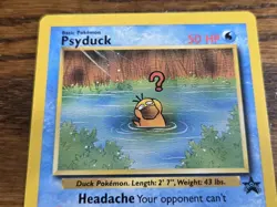 Pokemon Wotc Black Star Promo # 20 Psyduck,,not played - Image 2