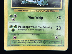 1999 TCG Pokemon #30/102 Ivysaur Regular Unlimited Base Set - Image 3