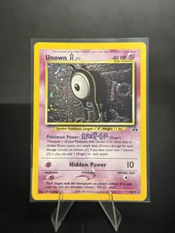 Pokemon Unown A 14/75 Holo Neo Discovery Unlimited 2001 MP - Image 1