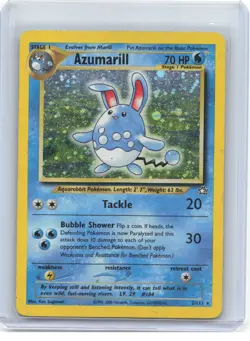 2000 Pokemon—Azumarill #2/111 Neo Genesis—Holo Rare Holo (Damaged) - Image 1