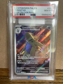 Pokemon Tyranitar 222/193 Paldea Evolved Illustration Rare Holo PSA 10 - Image 1