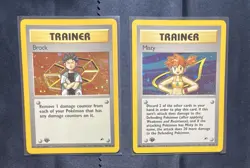 Pokemon 1st Edition Misty & Brock Holo Trainer | Gym Heroes WOTC - Image 1