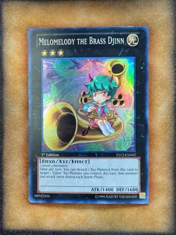 Yugioh Melomelody the Brass Djinn YS12-EN042 Super Rare 1st Ed LP - Image 1