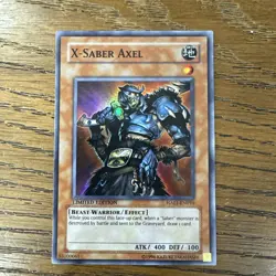 Yugioh! X-Saber Axel - HA01-EN010 - Super Rare - Unlimited Edition Lp - Image 1