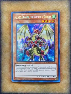 Yugioh Armed Dragon, the Armored Dragon HAC1-EN173 Secret Rare NM - Image 1