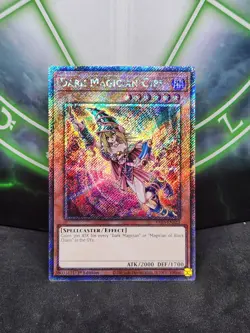 Yugioh Dark Magician Girl RA03-EN123 Platinum Secret Rare 1st Edition NM - Image 1