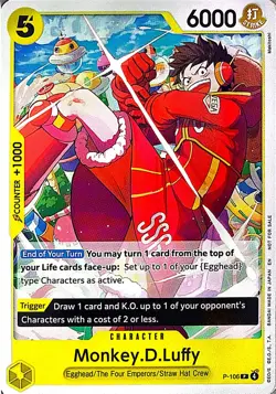 Monkey.D.Luffy (Store Tournament 2025 Vol. 4) Foil PR One Piece Promotion Cards - Image 1
