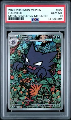 Pokemon Black Star Promo #027 Haunter Mega Gengar ex Battle Deck PSA 10 GEM MINT - Image 1