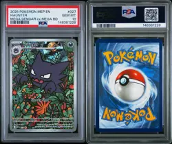 PSA 10 Haunter 2025 POKEMON MEP EN-ME BLACK STAR PROMO #027 - Image 3