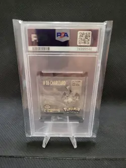 PSA 9 CHARIZARD PSA 7 CHARMELEON PSA6 CHARMANDER 1999 POKEMON MERLIN STICKER SET - Image 5