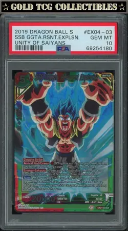 PSA 10 ⭐SSB Gogeta Explosion Unity of Saiyans Promo Card Super DBS Z DBZ Heroes - Image 1