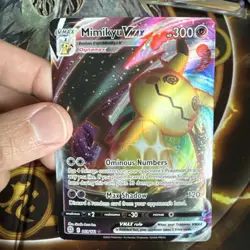 Pokemon Mimikyu VMAX Holo Ultra Rare TCG Card Brilliant Stars 069/172 NM - Image 3