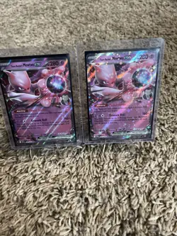 🔥2025 Destined Rivals Team Rocket’s Mewtwo Ex 081/182 Lot Of 2 Cards Near Mint - Image 1