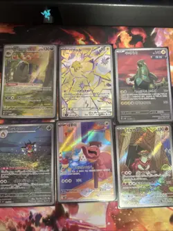 6 Assorted Art Rare Pokemon Cards - Image 1