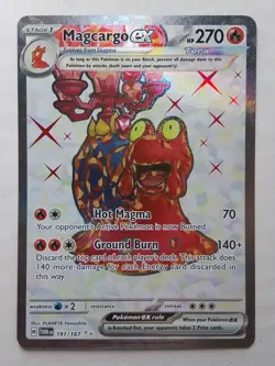Magcargo EX 191 Twilight Masquerade Pokemon card - Image 1