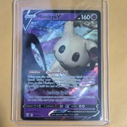 Pokemon Mimikyu V Ultra Rare Holo 062/163 Battle Styles Basic 160 HP Card - Image 1