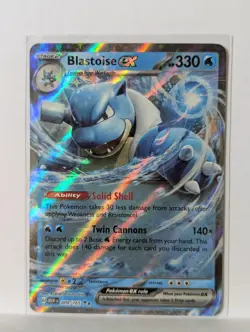 NM/M - Blastoise ex 009/165 - Holo - 151 - Pokemon Card TCG - Image 1