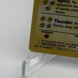 Pokemon Raichu Base Set Holo Rare 14/102 80 HP Stage 1 Card English - Image 2