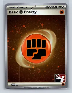 BASIC FIGHTING ENERGY 006 HOLO C PRIZE PACK SERIES CARDS POKEMON NM - Image 1