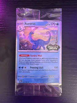 Pokemon Aurorus Promo Card Pack Perfect Order Sealed English TCG 2026 - Image 1