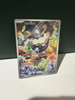 Pokemon Carbink Full Art Holo ASC 242/217 Basic Card HP 90 Rock Pokemon TCG - Image 3