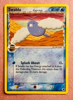 Swablu 65/101 EX Dragon Frontiers | 2006 Vintage Pokemon TCG Card Non Holo | LP - Image 1