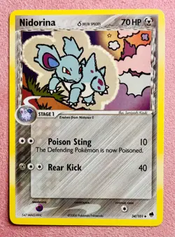Nidorina 34/101 EX Dragon Frontiers | 2006 Vintage Pokemon Card Non Holo | LP - Image 1