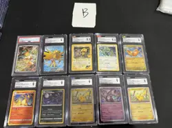10 PSA CGC Graded Pokemon Lot 151 Mewtwo Umbreon Charizard Etb Mcdonalds Pikachu - Image 1