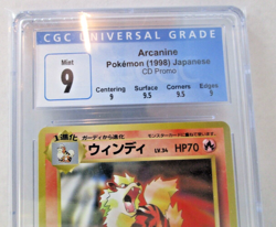 Arcanine CD Promo 1998 [CGC 9] Mint Subgrades Japanese Vintage Pokemon - Image 2