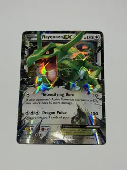 Rayquaza EX 75/108 XY Roaring Skies Extended Art Ultra Rare Holo Pokemon 2015 HP - Image 1