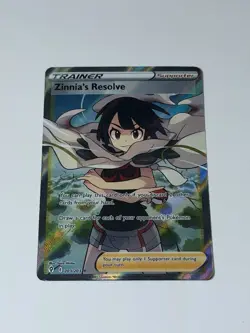 Zinnia's Resolve 203/203 SWSH Evolving Skies Full Art Trainer Pokemon TCG NM - Image 1