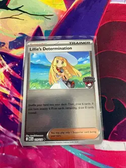 Lillie's Determination 119/132 Regional Promo English Heavy Play Pokemon TCG - Image 1