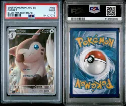 2025 POKEMON JTG EN-JOURNEY TOGETHER ILLUSTRATION RARE #168 FURRET PSA 9 - Image 1