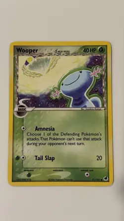 Wooper (Delta Species) - 71/101 Dragon Frontiers MP Pokemon TCG - Image 1