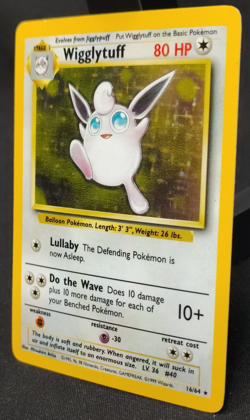 1999 Pokemon Wigglytuff 16/64 Jungle Holo No Symbol Error WOTC NM/LP - Image 3