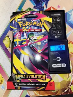 (VERY HEAVY) 32.92g Pokemon TCG Mega Evolution Sleeved Booster Pack (SEALED)✅ - Image 1