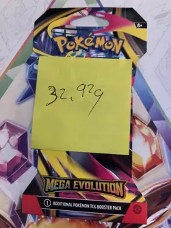 (VERY HEAVY) 32.92g Pokemon TCG Mega Evolution Sleeved Booster Pack (SEALED)✅ - Image 2