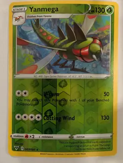 Yanmega 007/185 Vivid Voltage Pokemon Reverse Holo Foil Nice! - Image 1