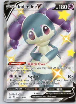 POKEMON TCG INDEEDEE V SV114/SV122 SHF HOLO SHINING FATES SHINY VAULT ENGLISH - Image 1