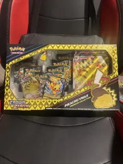 Pokemon TCG Crown Zenith Pikachu Vmax Premium Collection Box (7 Packs) (NISB) - Image 1