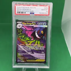 2026 POKEMON ASC EN-ASCENDED HEROES MEGA ATTACK RARE #269 MEGA GENGAR EX PSA 10 - Image 1