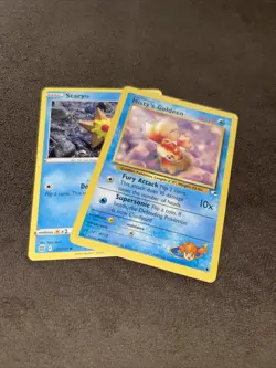 Misty's Goldeen - 85/132 - Common Unlimited- Gym Heroes Pokemon TCG Bonus Staryu - Image 1
