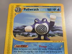 Pokemon Base Set Expedition #60/165 non-holo POLIWRATH---not played with--- - Image 2
