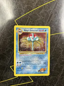 Pokemon Misty’s Tentacruel 10/132 Gym Heroes Unlimited Holo Rare - Image 1