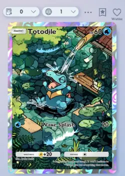 Pokemon TCG Pocket - Totodile ⭐ Wisdom Of Sea And Sky - English - Image 1