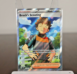 Pokemon: Brock's Scouting Ultra Rare Full Art Holo 179/159 (Near Mint) - Image 1
