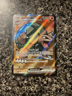 2023 Pokemon Scarlet and Violet 151 #189/165 Golem ex Full Art Ultra Rare - Image 1