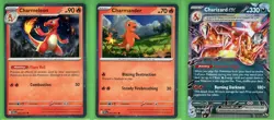 Pokemon TCG Charizard Ex 196 Promo & Charmeleon 008 Charmander 007 Cosmos Holos - Image 1