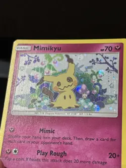 Pokemon Pikachu SM162 Mimikyu SM163 Holo Black Star Promos SWIRL - Image 4