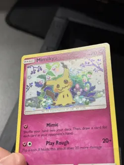 Pokemon Pikachu SM162 Mimikyu SM163 Holo Black Star Promos SWIRL - Image 5